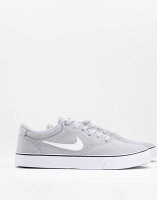 nike sb grau|Nike SB – Chron 2 – Graue Leinensneaker